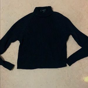 Black Mock Neck Sweater